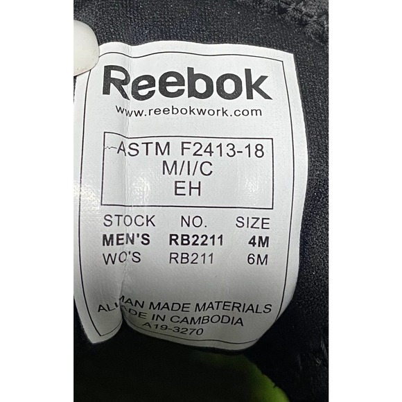 Reebok Women's Astroride Athletic Steel Toe Work Shoes Size 6 (I) - Picture 8 of 10